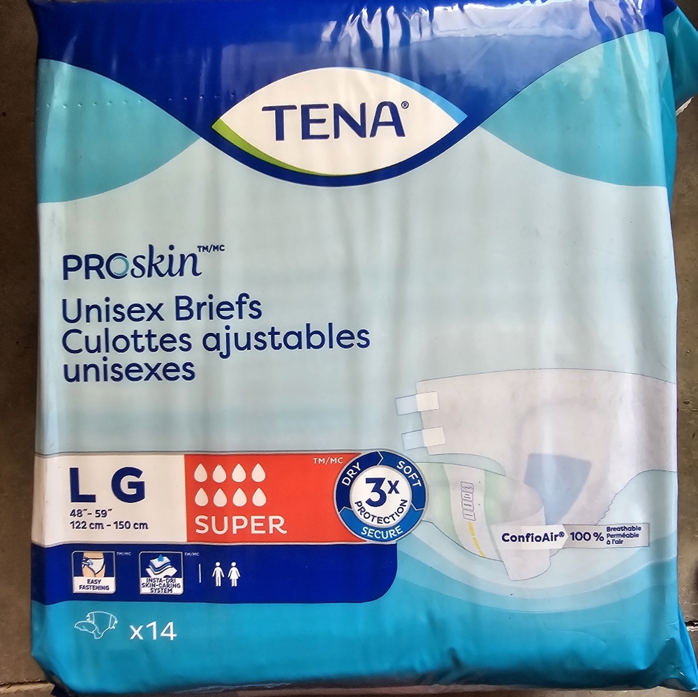 Tena Briefs Large NEW